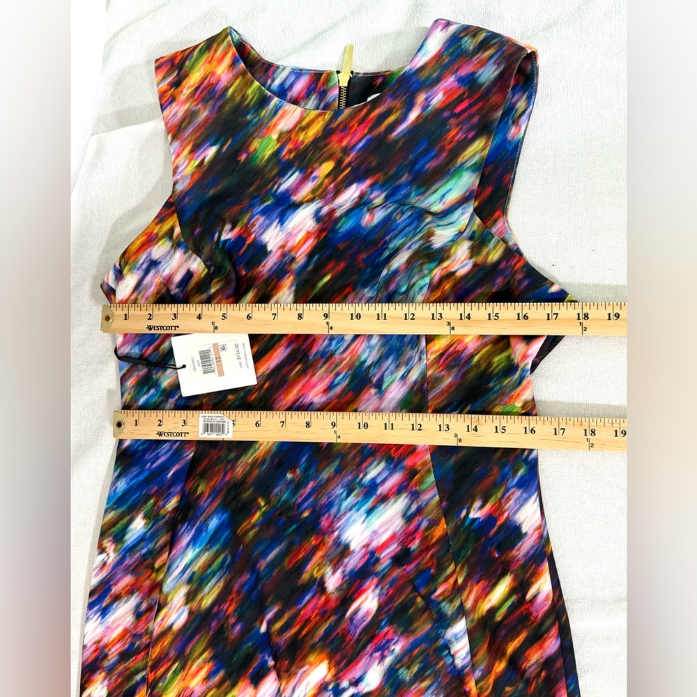 Calvin Klein Multicolor Sleeveless Women's sheath Dress size 12 - Picture 5 of 13